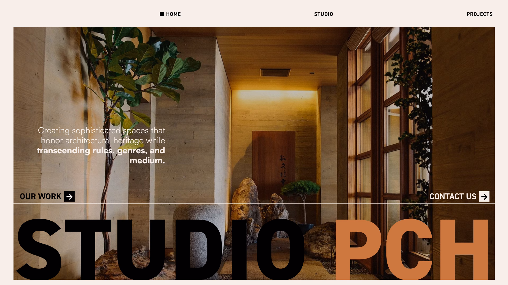Studio PCH homepage hero